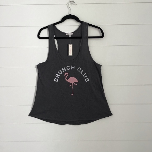 PJ SALVAGE Racerback Tanktop Graphic Brunch Club - Picture 2 of 4